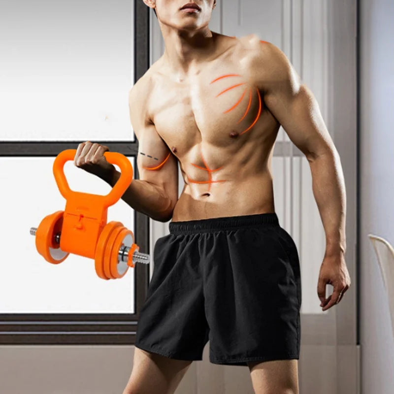 Adjustable Kettlebell Grip – Convert Dumbbells to Kettlebells for Home Gym