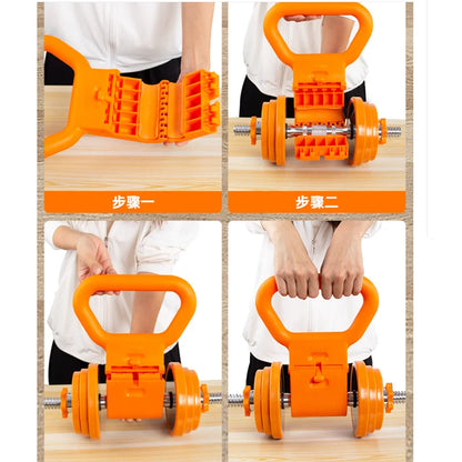 Adjustable Kettlebell Grip – Convert Dumbbells to Kettlebells for Home Gym