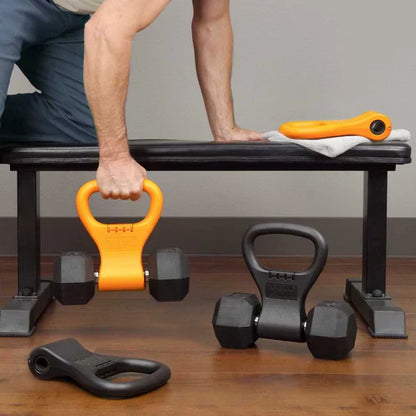 Adjustable Kettlebell Grip – Convert Dumbbells to Kettlebells for Home Gym